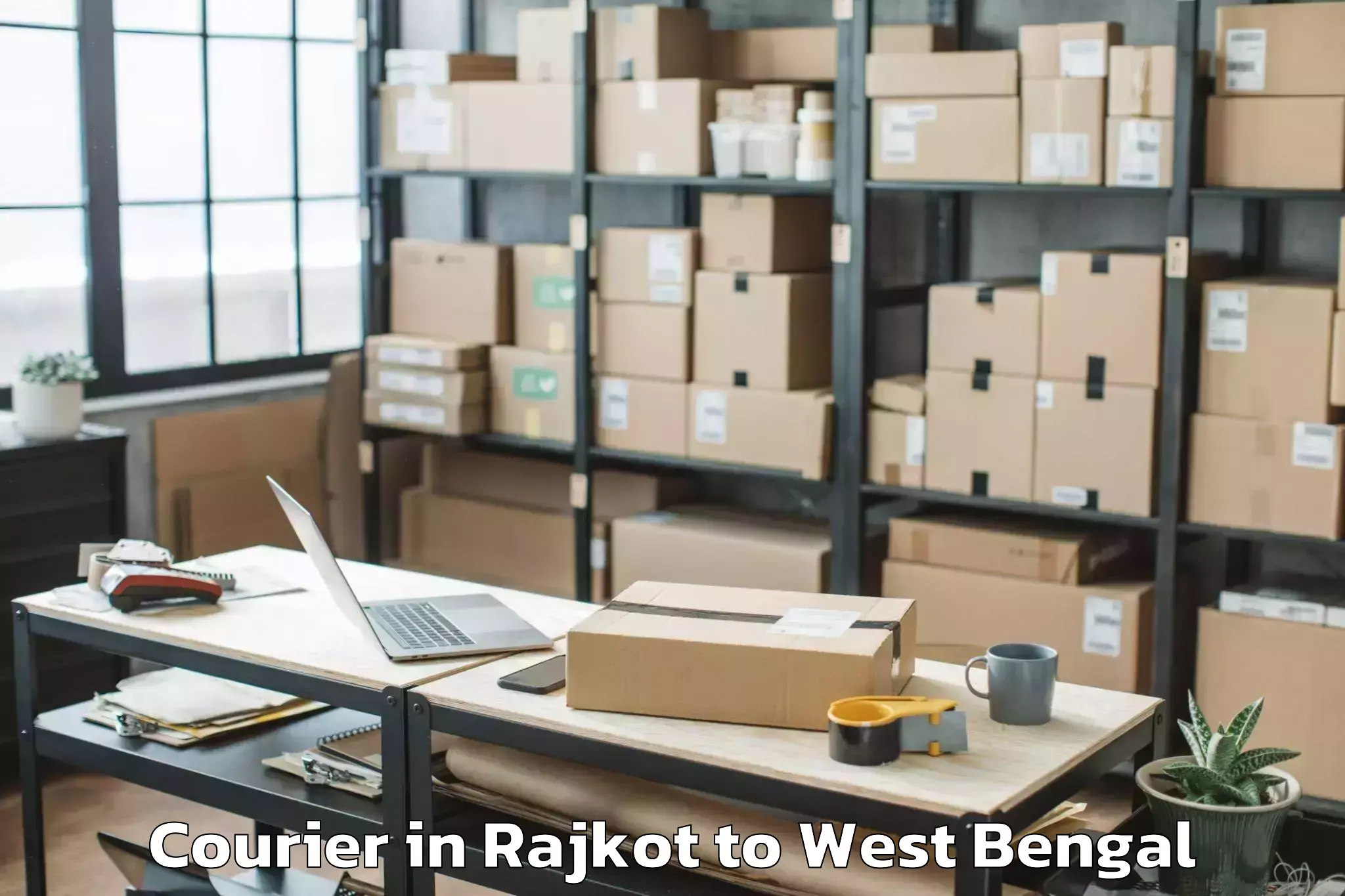 Leading Rajkot to Diamond Harbour Womens Univers Courier Provider